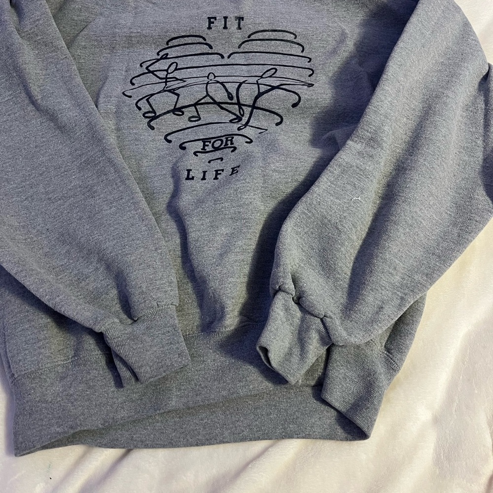 Jerzees Gray Sweatshirt - Fit For Life Design